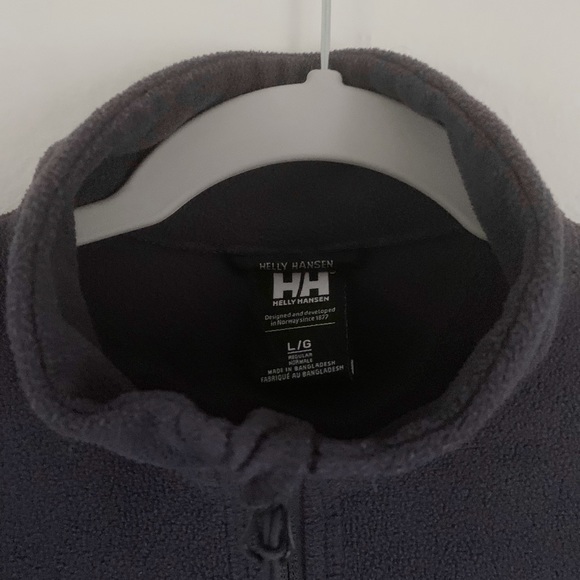 Helly Hansen Women’s Daybreaker Half-Zip Fleece Pullover - Dark Blue/Red - Picture 3 of 8